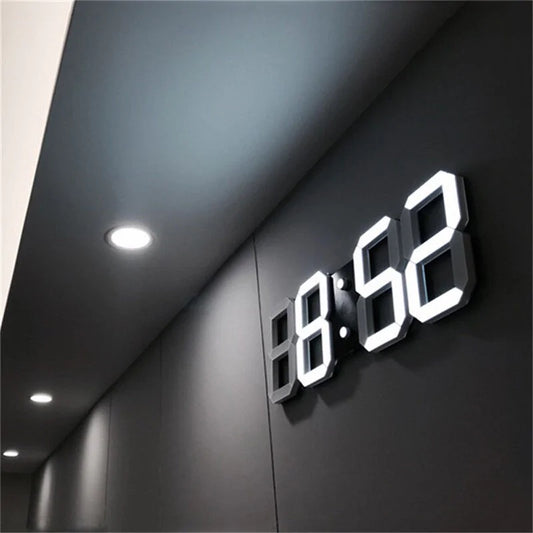 Reloj de Pared Digital LED 3D - Diseño Moderno y Funcional