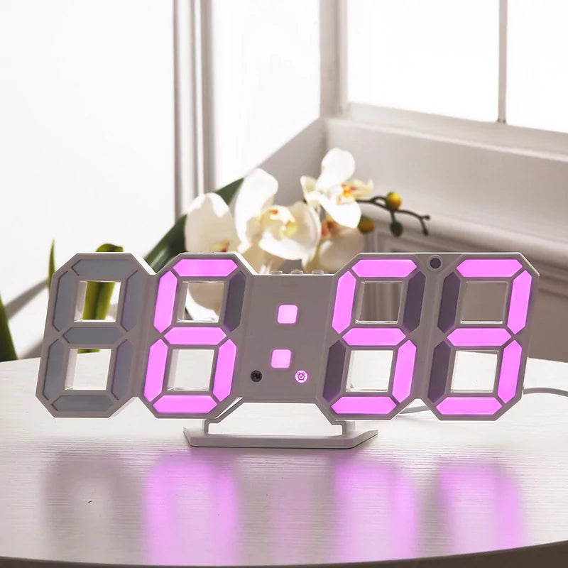 Reloj de Pared Digital LED 3D - Diseño Moderno y Funcional