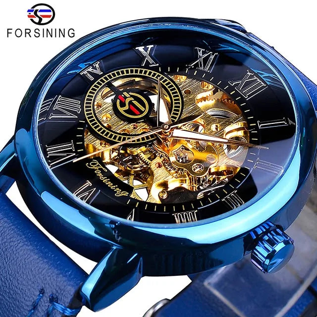 Reloj Mecánico Imperio Dorado